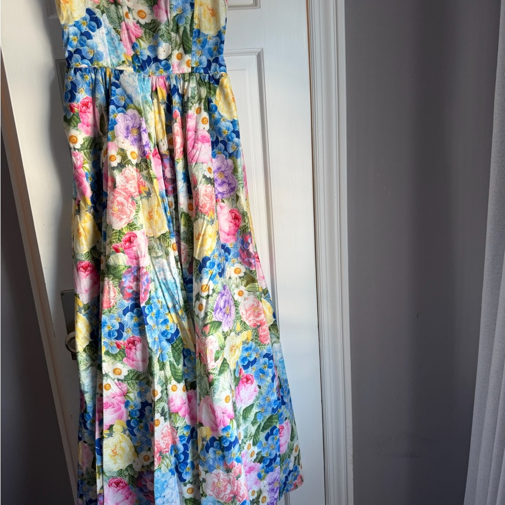 Delicate floral formal maxi dress